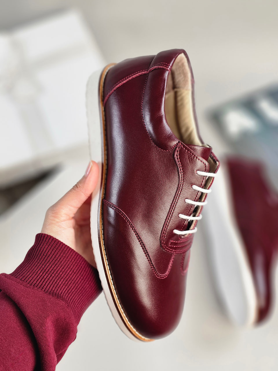 New York Bordeaux Leather
