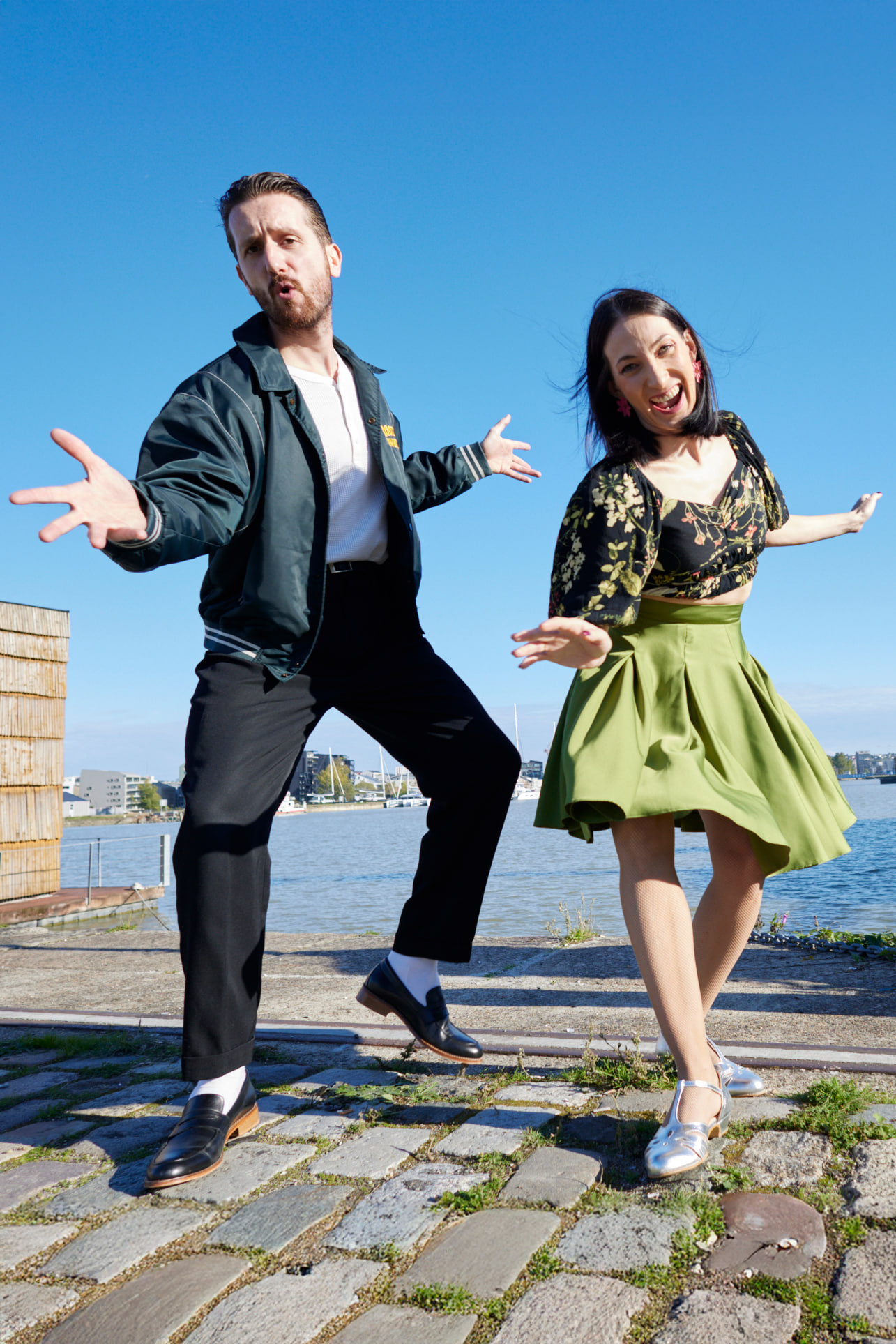 Loafers Black Leather 2 cm heel