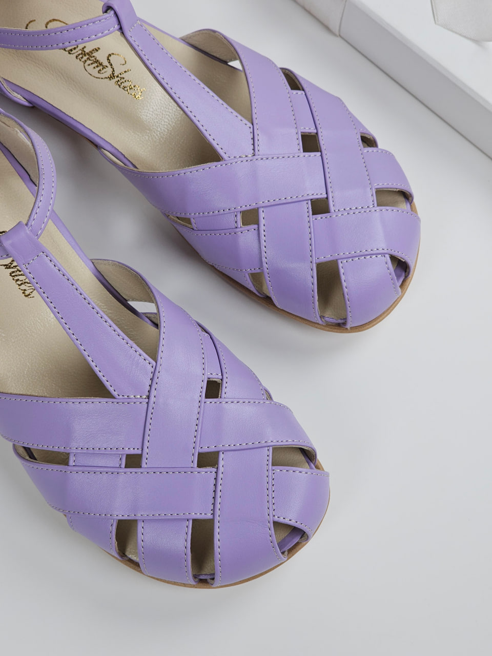 Barefoot Summer Lilac Leather 3 cm heel