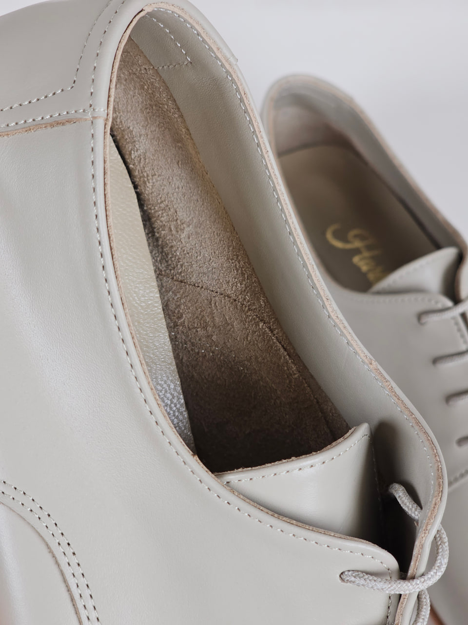 Frankie Soft Beige Leather 1 cm heel