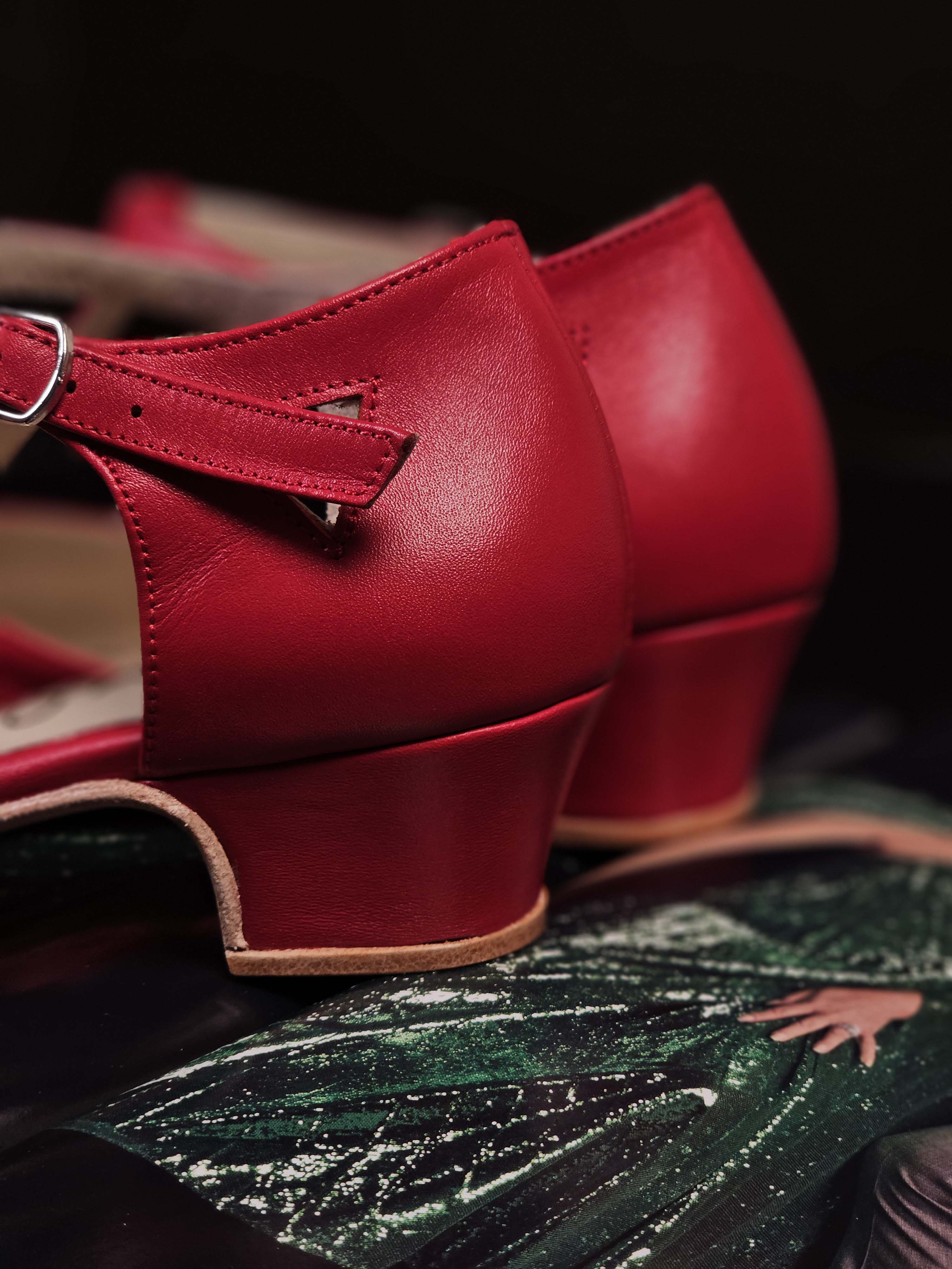 Sugar Red Leather 4 cm heel