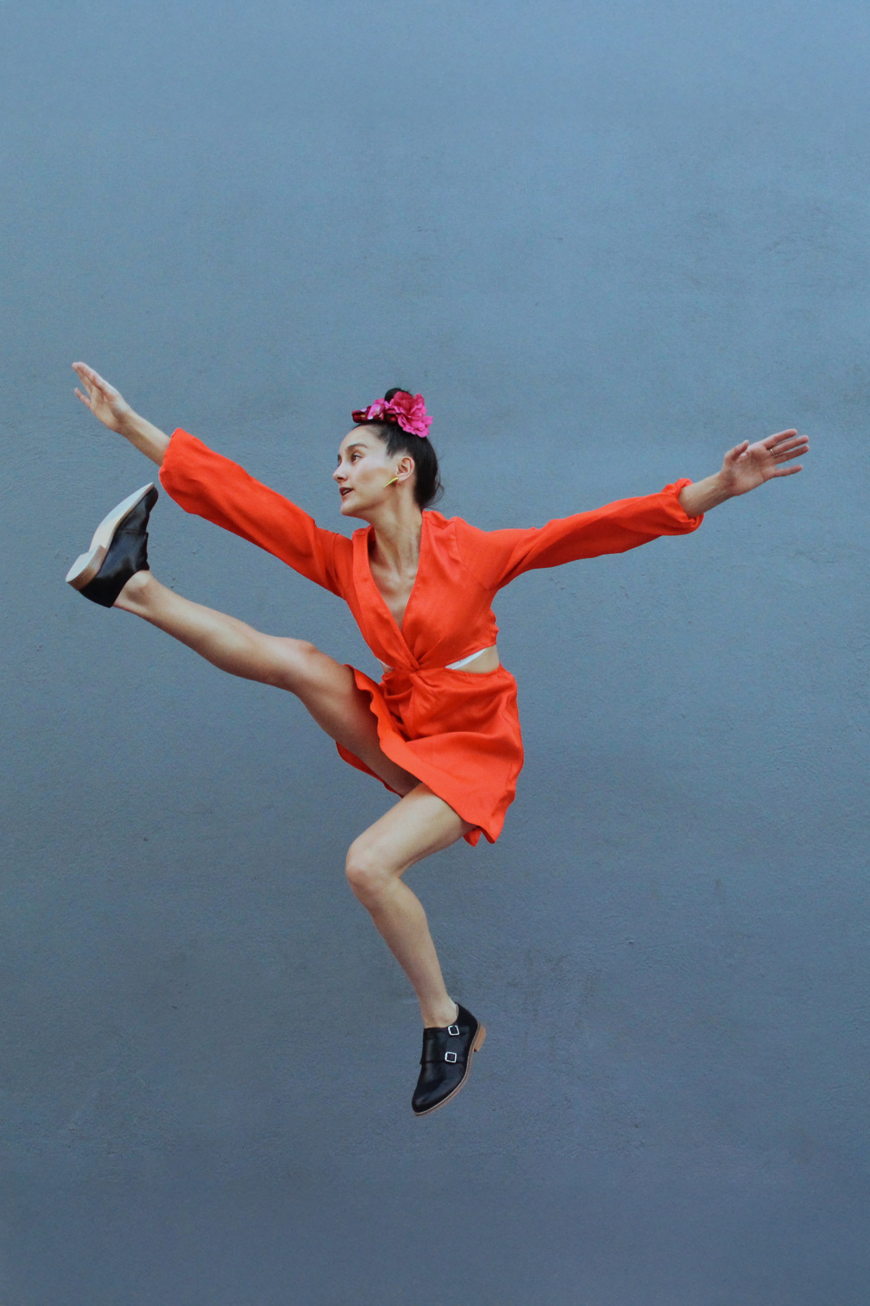 Monk Black Polished Leather