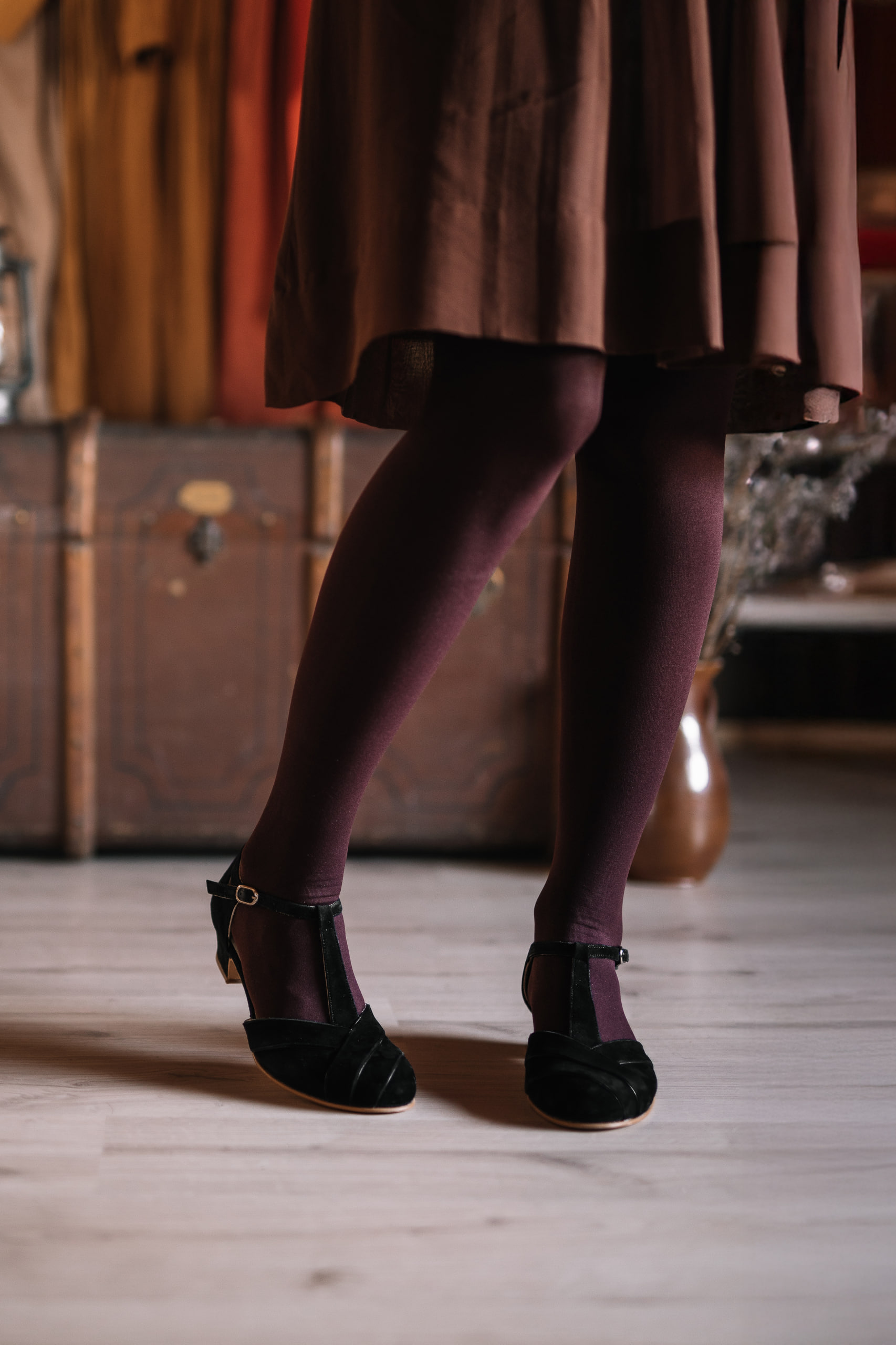 Sugar Black Suede 4 cm heel