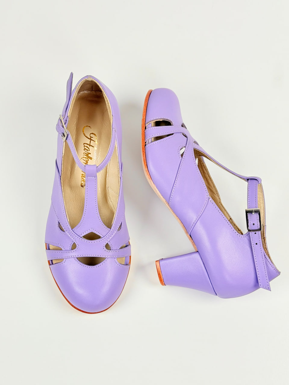 Spring Lilac Leather 6 cm heel