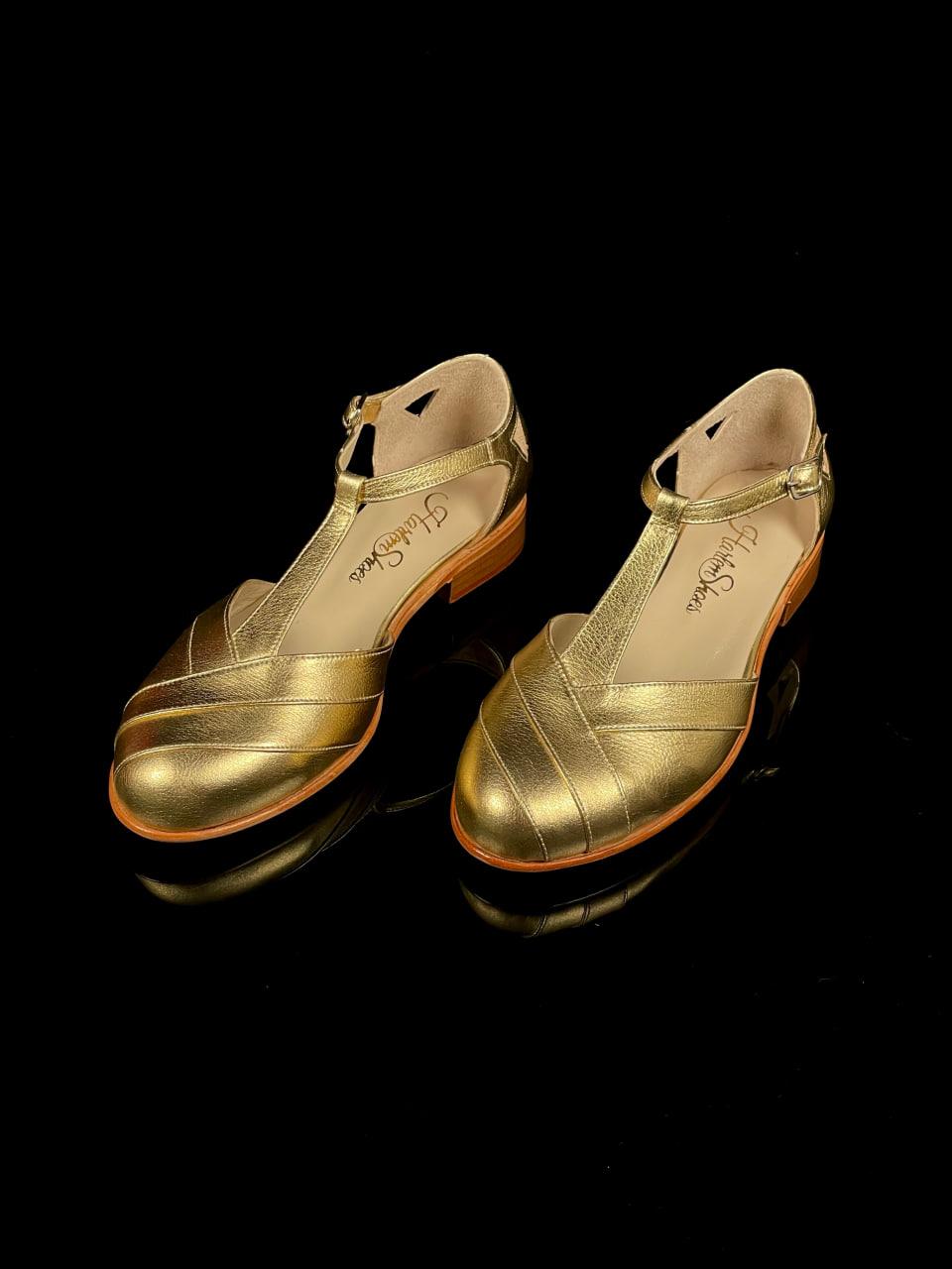 Sugar Gold Leather 2 cm heel