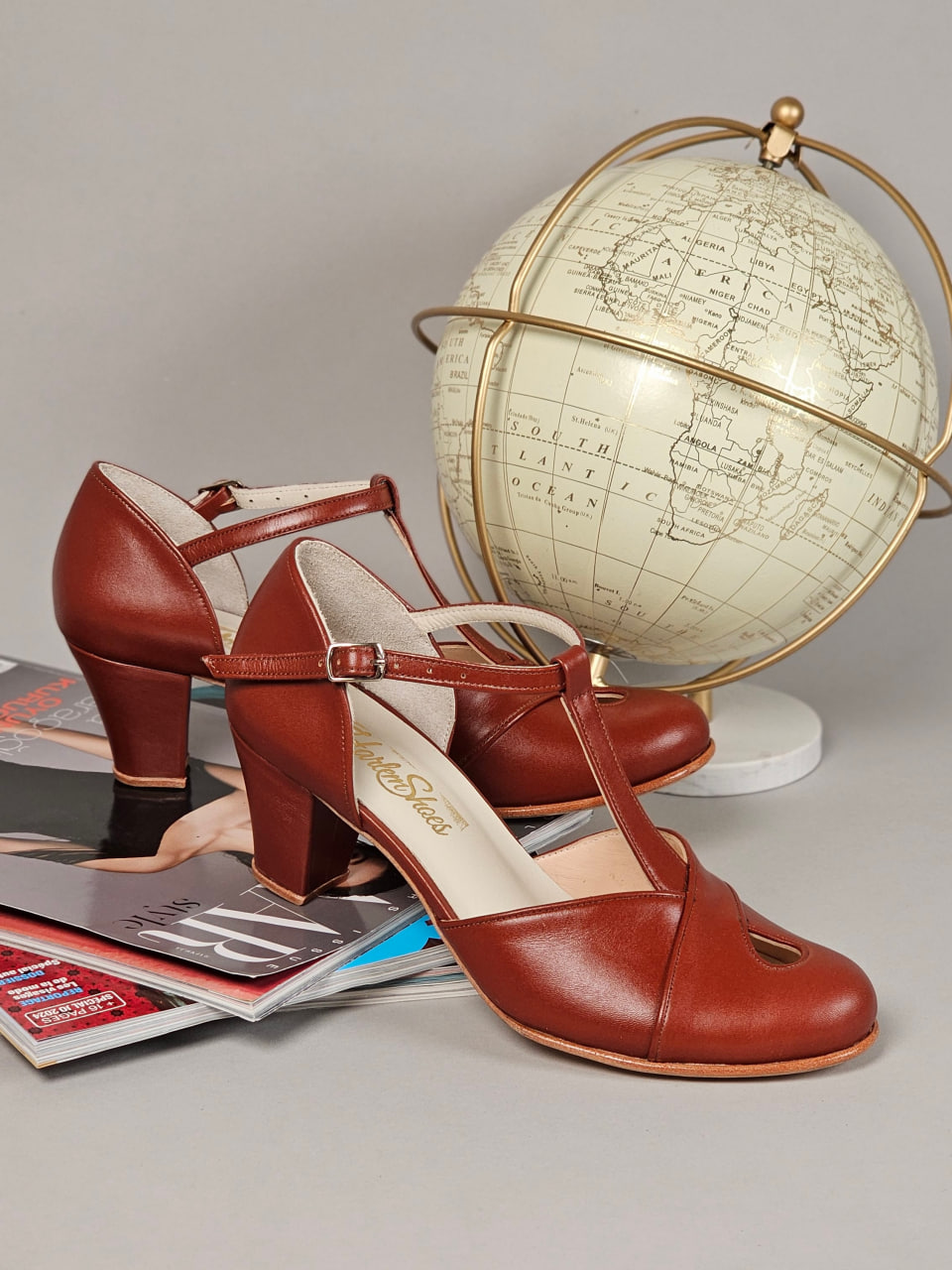 Muse Brown Leather 6 cm Balboa heels