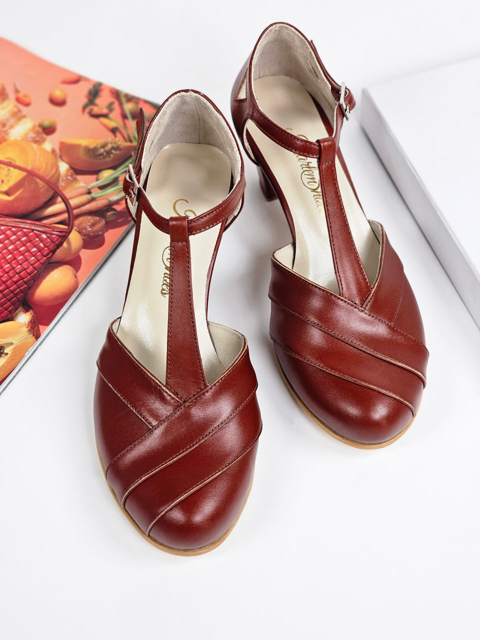Sugar Brown Leather 6 cm Balboa heels