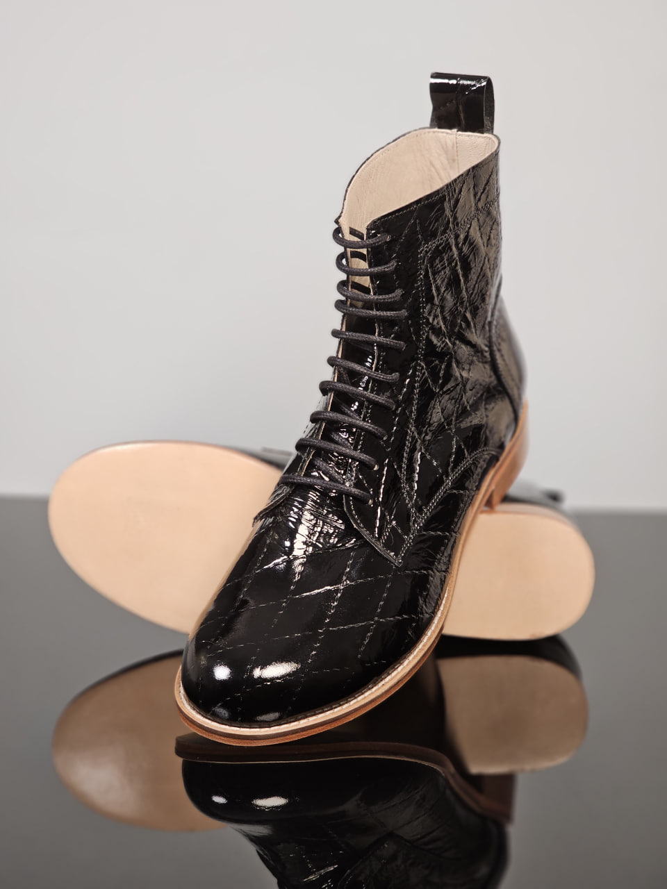 Harlem Boots Rhombus Pattern 2 cm heel