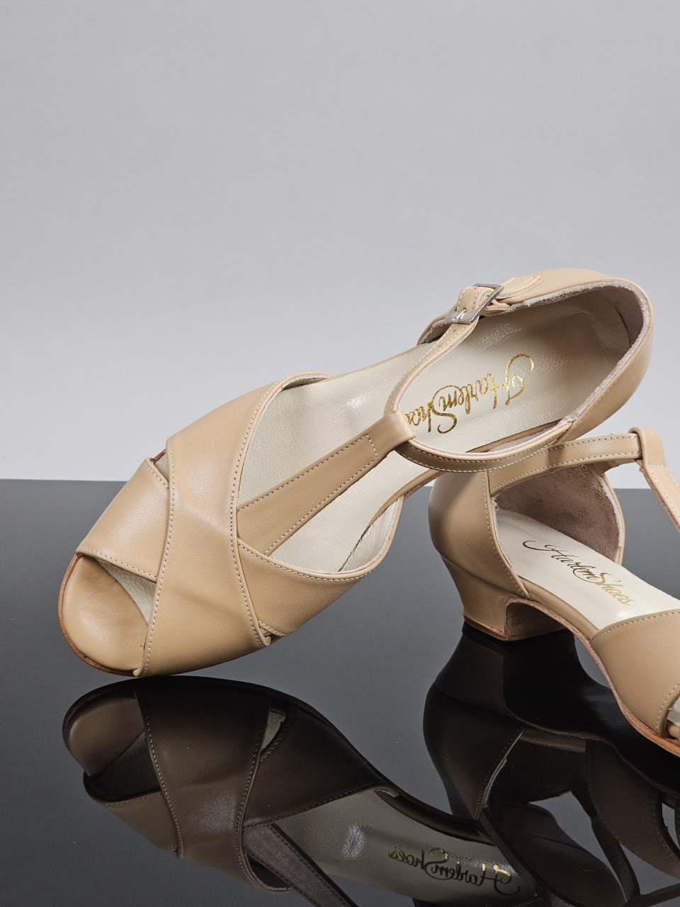 Doris Tan Leather 3 cm heel
