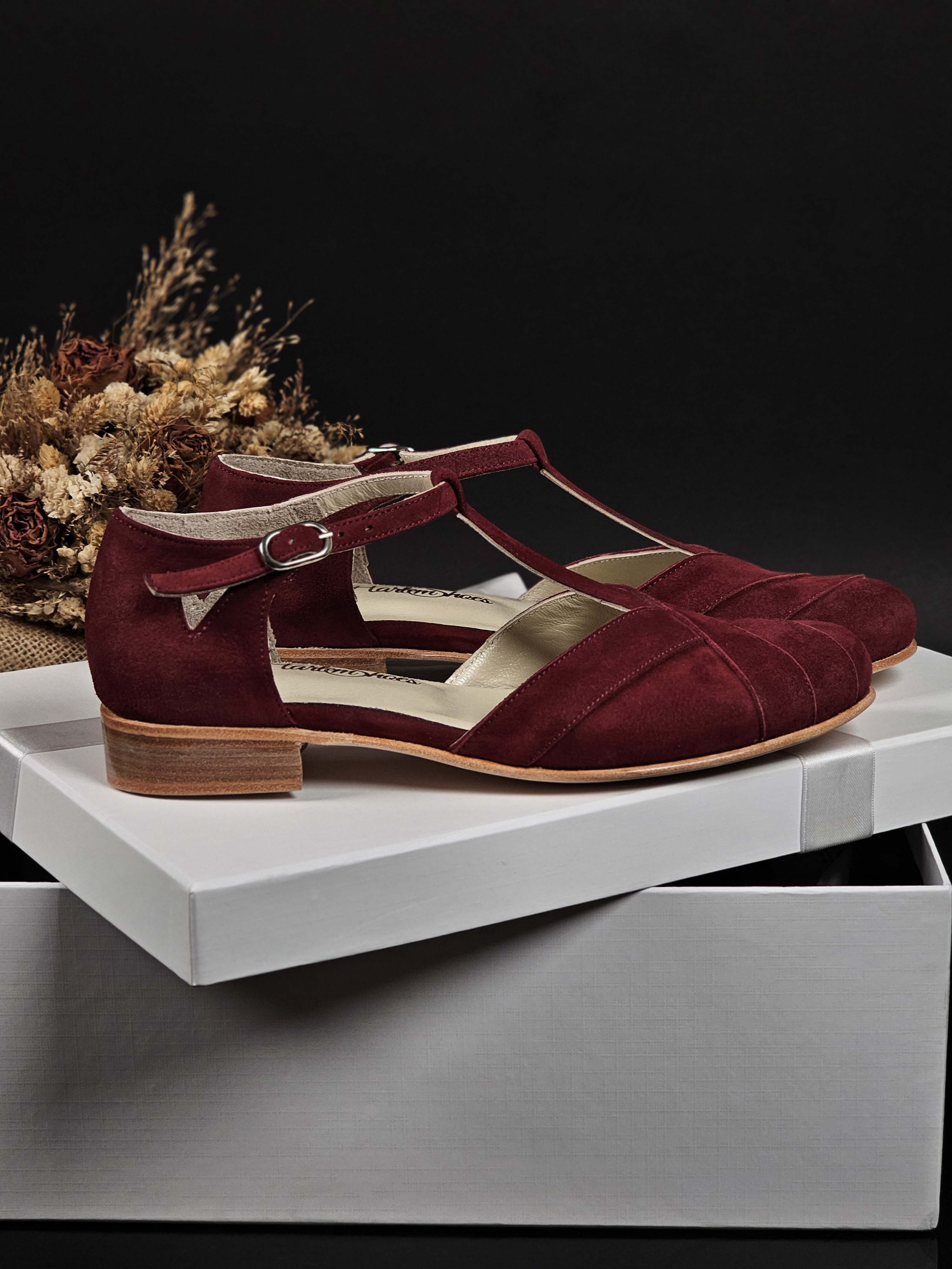 Sugar Bordeaux Suede 2 cm heel