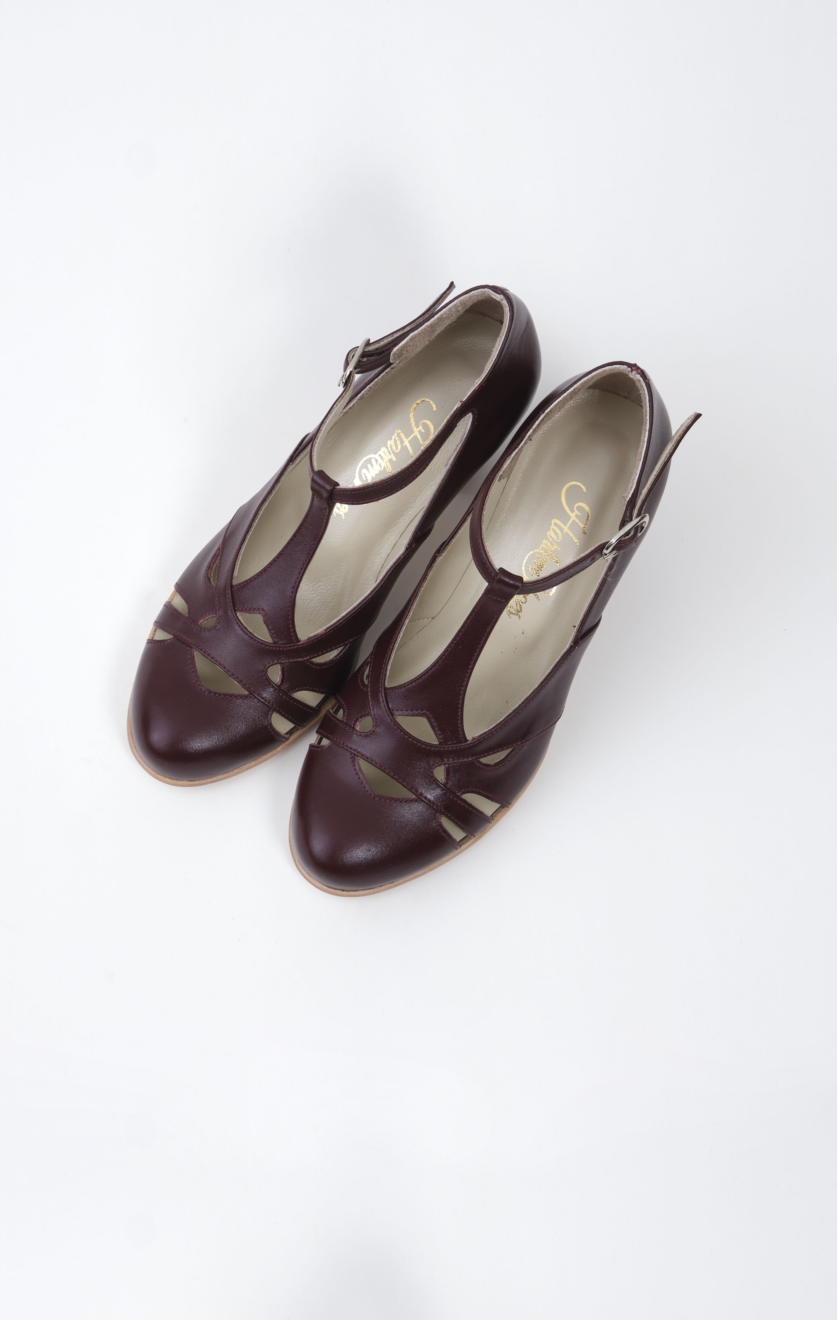 Spring Bordeaux Leather 6 cm heel
