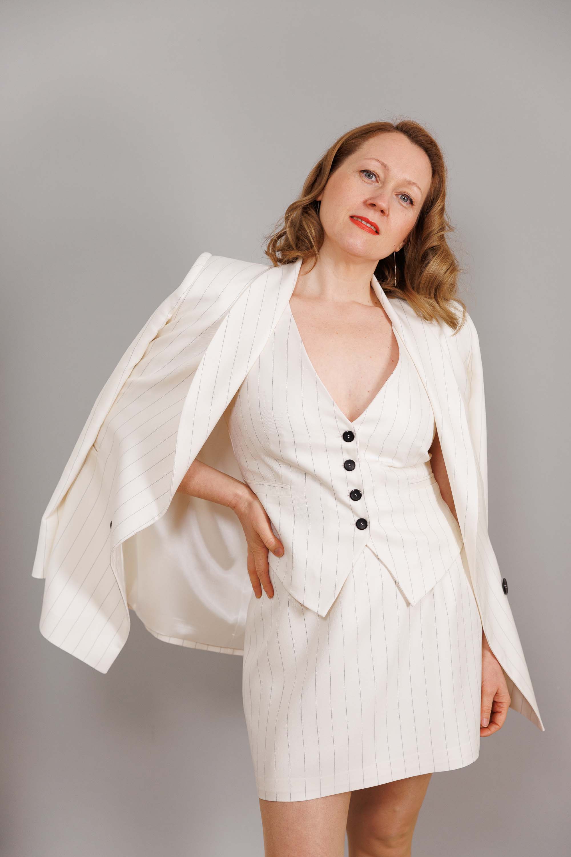 Suit with Skirt