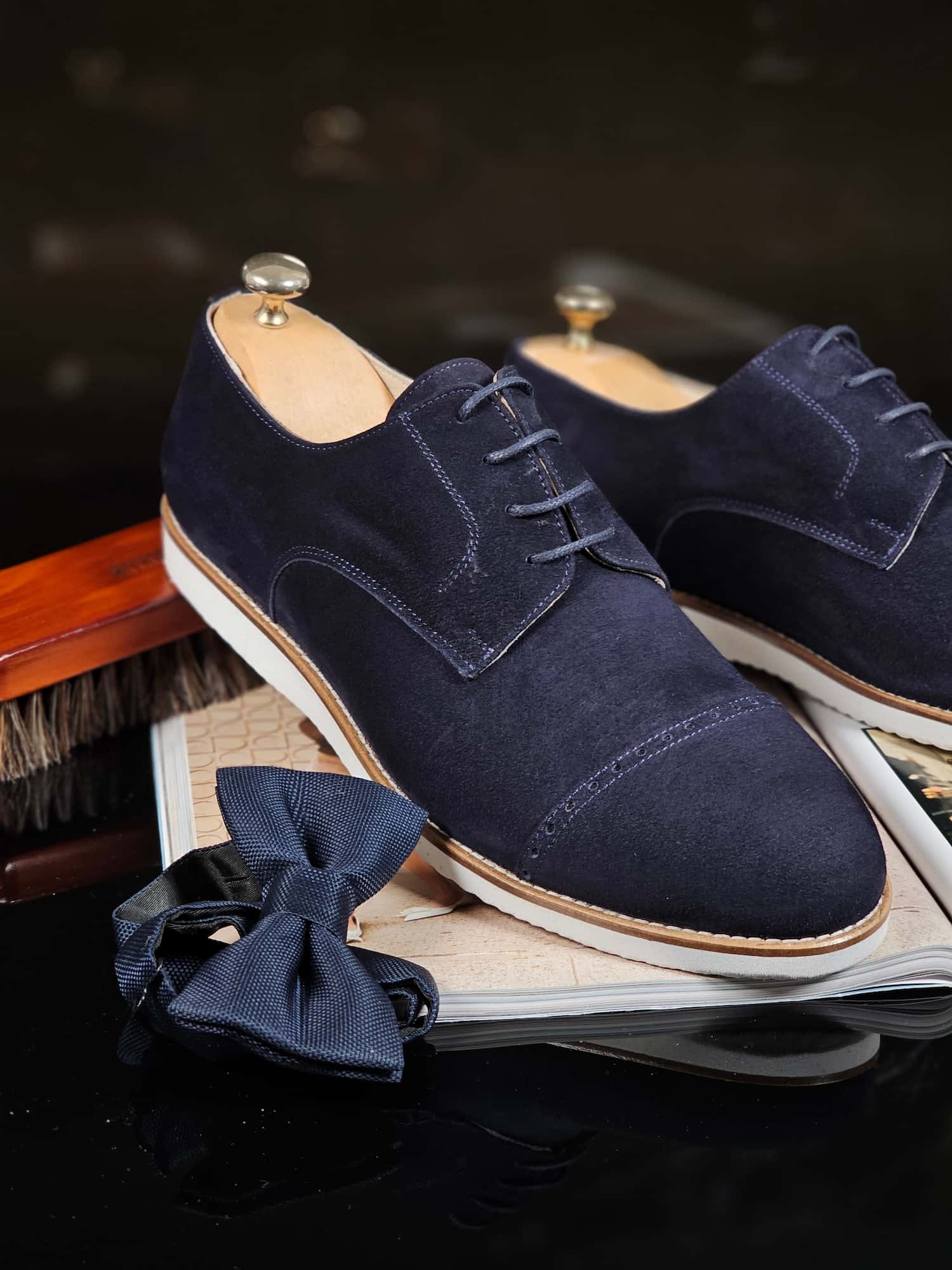 California Dark Blue Suede with Eva Sole