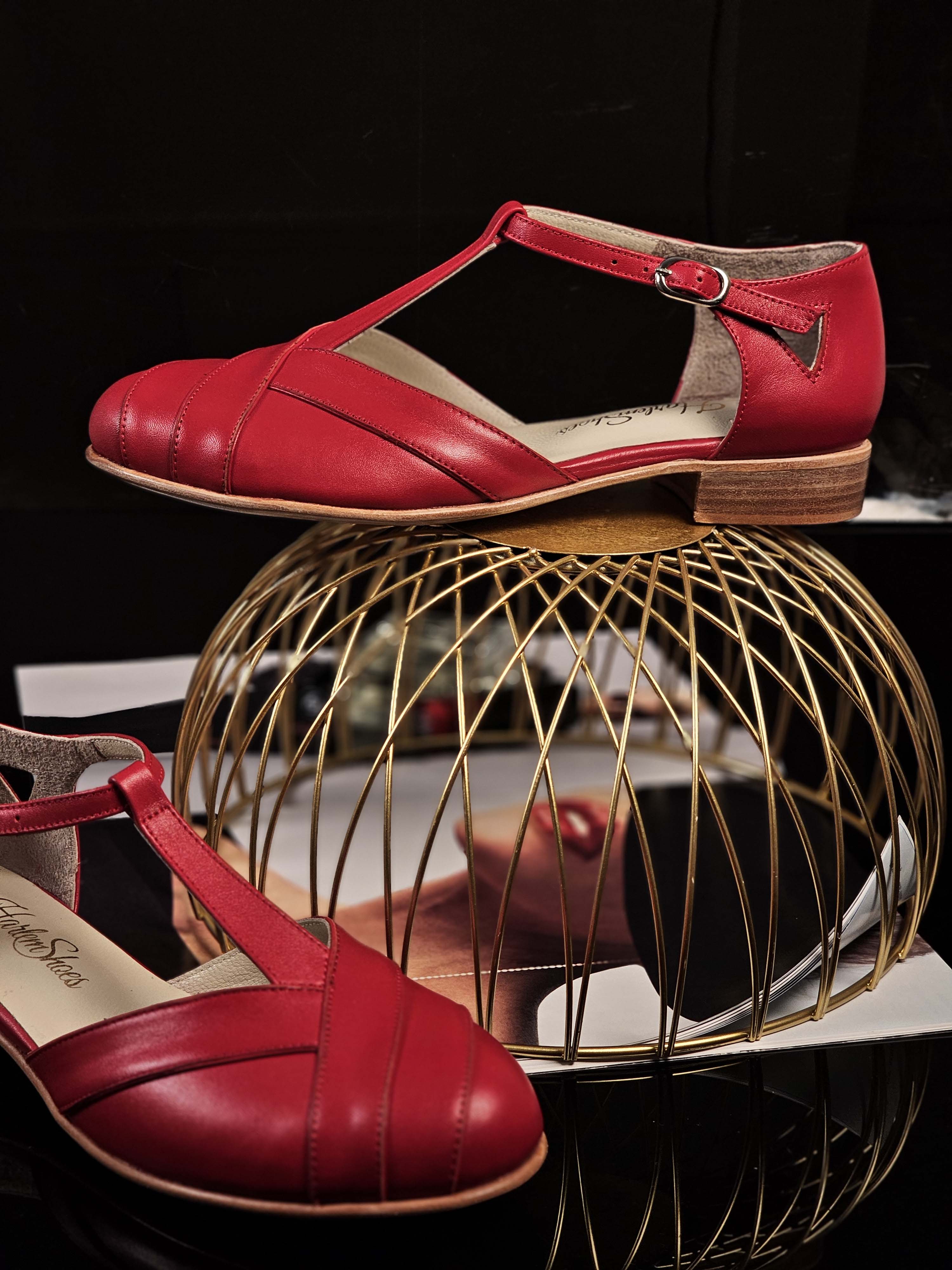 Sugar Red Leather 2 cm heel