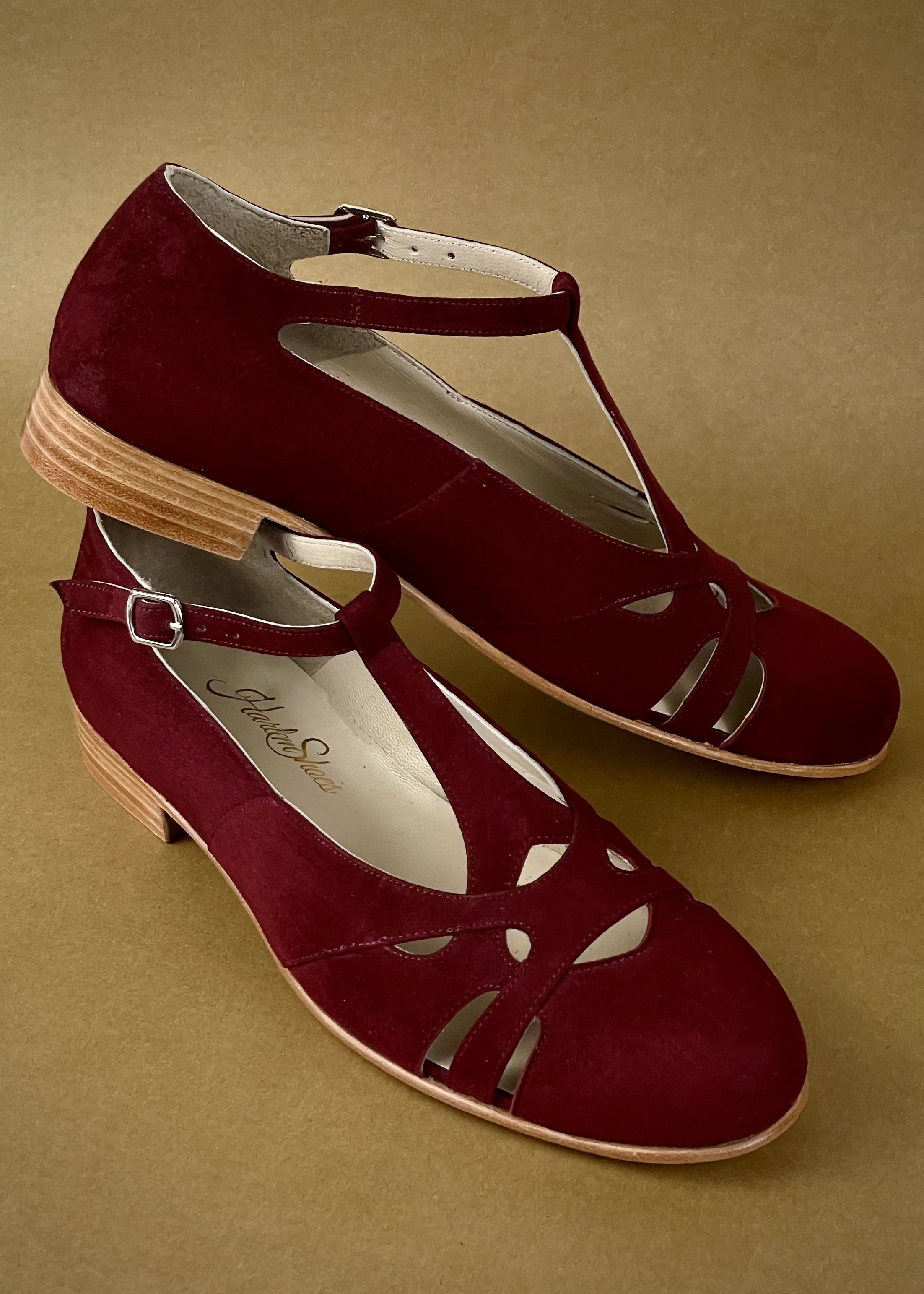 Spring Bordeaux Suede 2 cm heel