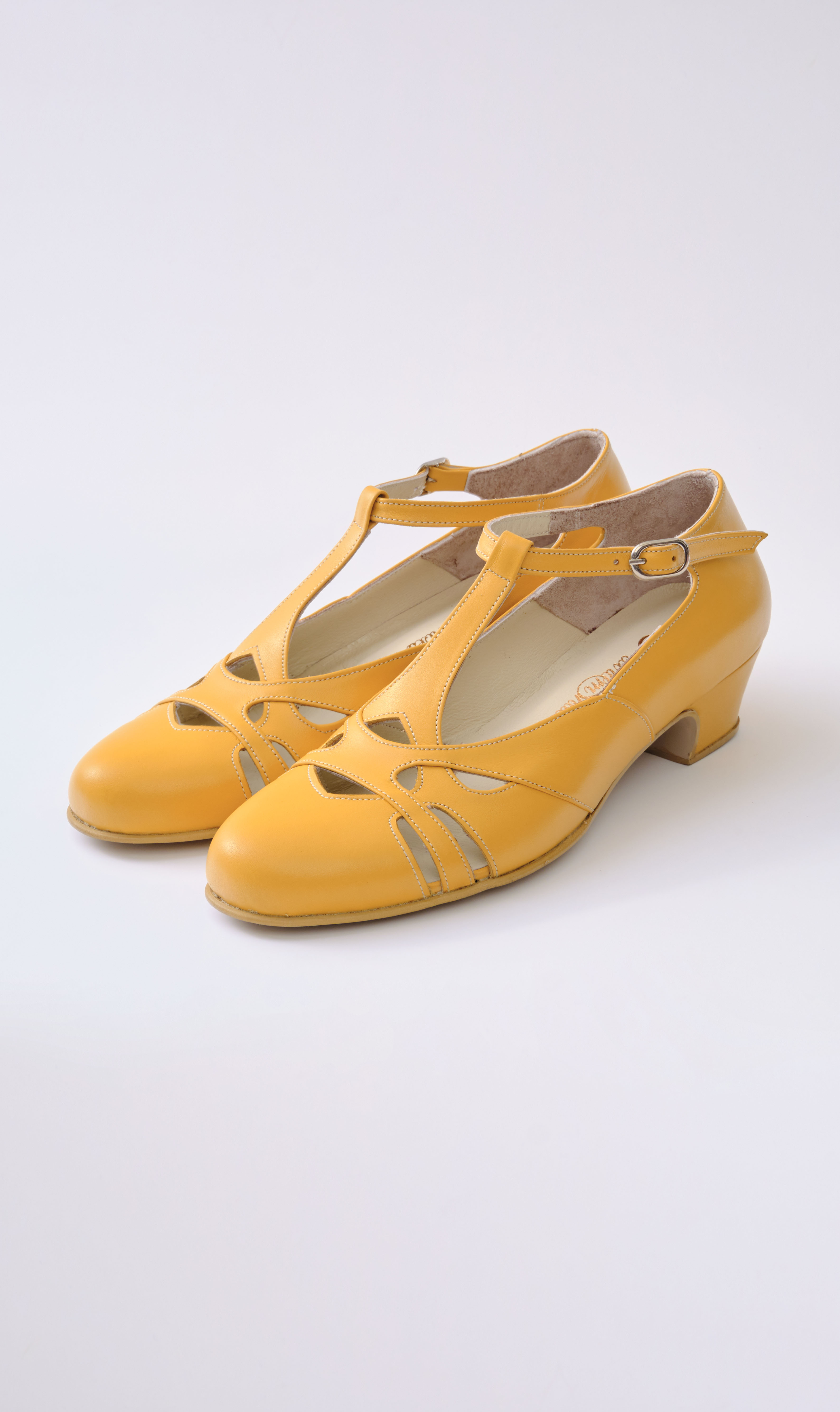 Spring Yellow Leather 4 cm heel